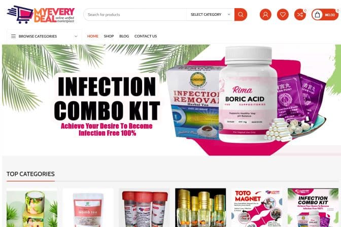 myEveryDeal is a dynamic e-commerce website designed to provide a seamless online shopping experience for customers.